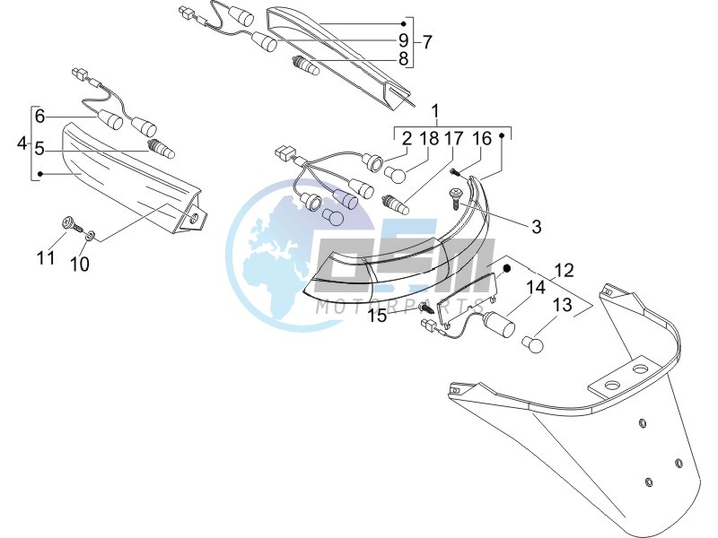 Rear headlamps - Turn signal lamps