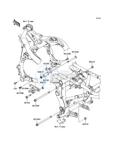 ER-6n ER650A7F GB XX (EU ME A(FRICA) drawing Engine Mount