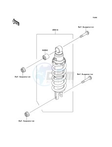 Z750S ZR750K6F FR GB XX (EU ME A(FRICA) drawing Shock Absorber(s)