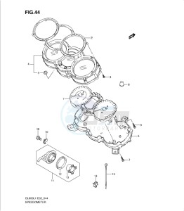 DL650 drawing SPEEDOMETER (DL650L1 E19)