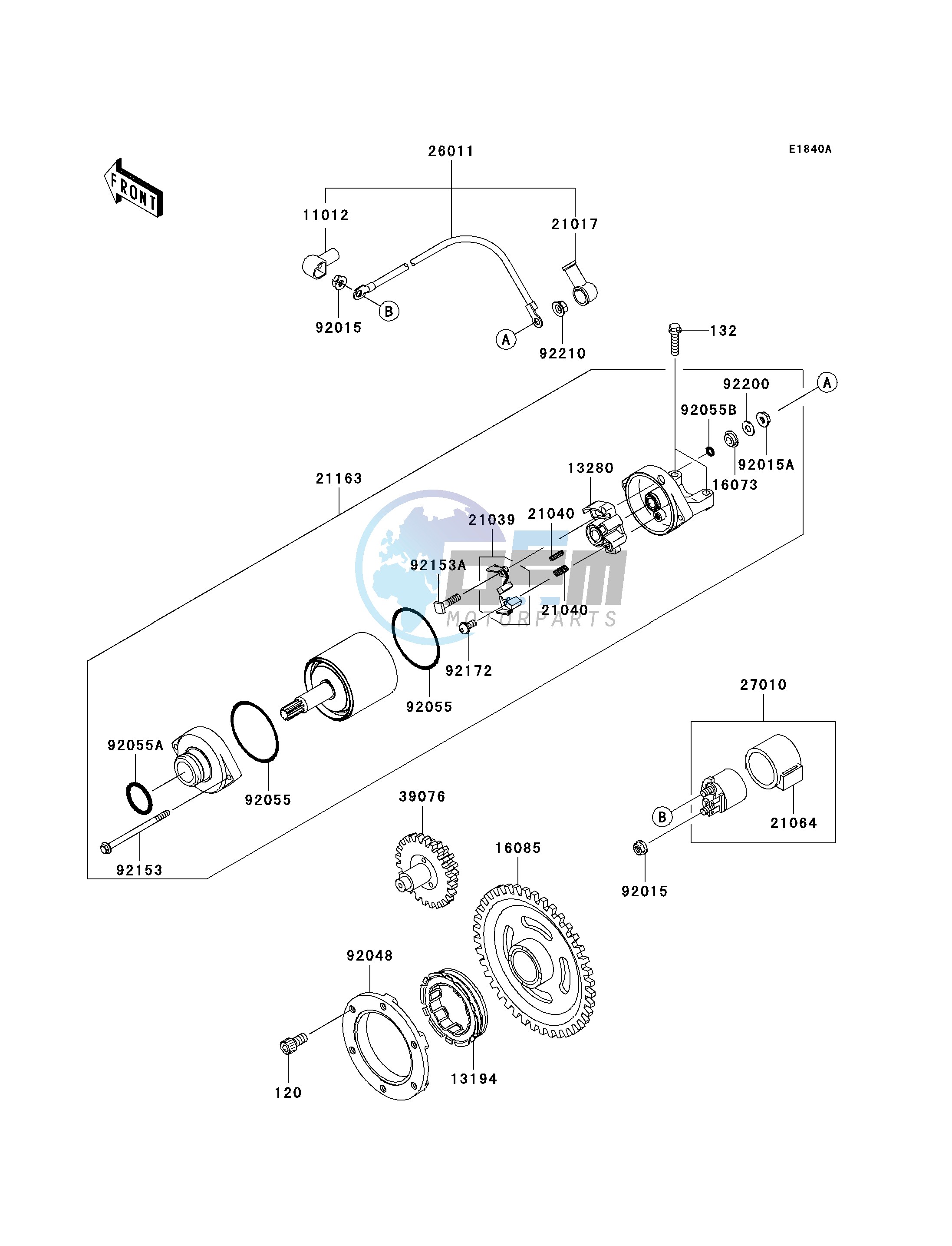 STARTER MOTOR-- C9F- -