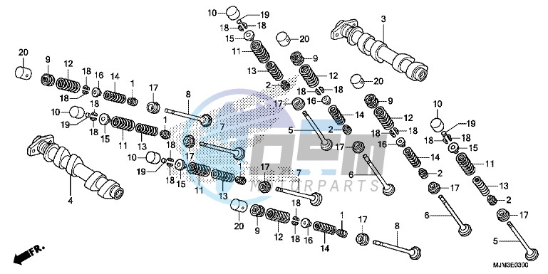 CAMSHAFT/VALVE (FRONT)