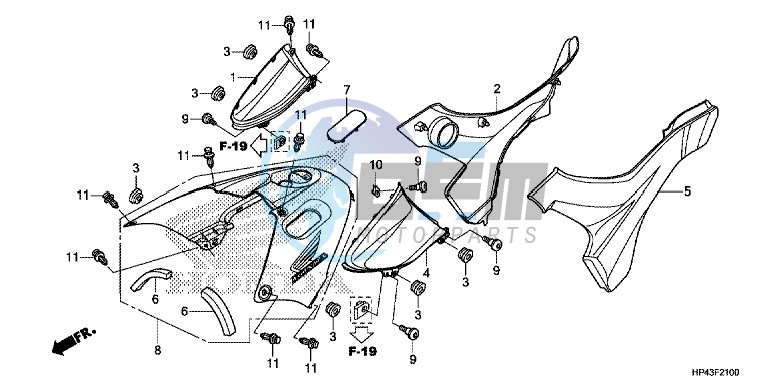 SIDE COVER/TANK COVER