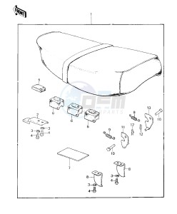 KE 125 A [KE125] (A7-A8) [KE125] drawing SEAT -- 80-81 A7_A8- -