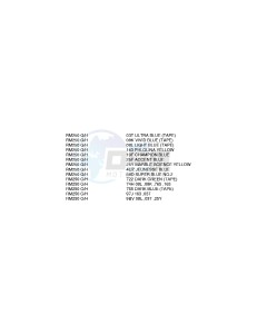 RM250 (G-H) drawing * COLOR CHART *