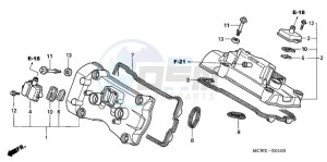 VFR8009 U / MME TWO drawing CYLINDER HEAD COVER