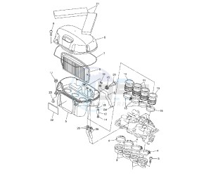 FZ6 FAZER S2 600 drawing INTAKE