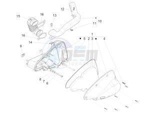 Liberty 125 4T Delivery E3 NEXIVE drawing Air filter