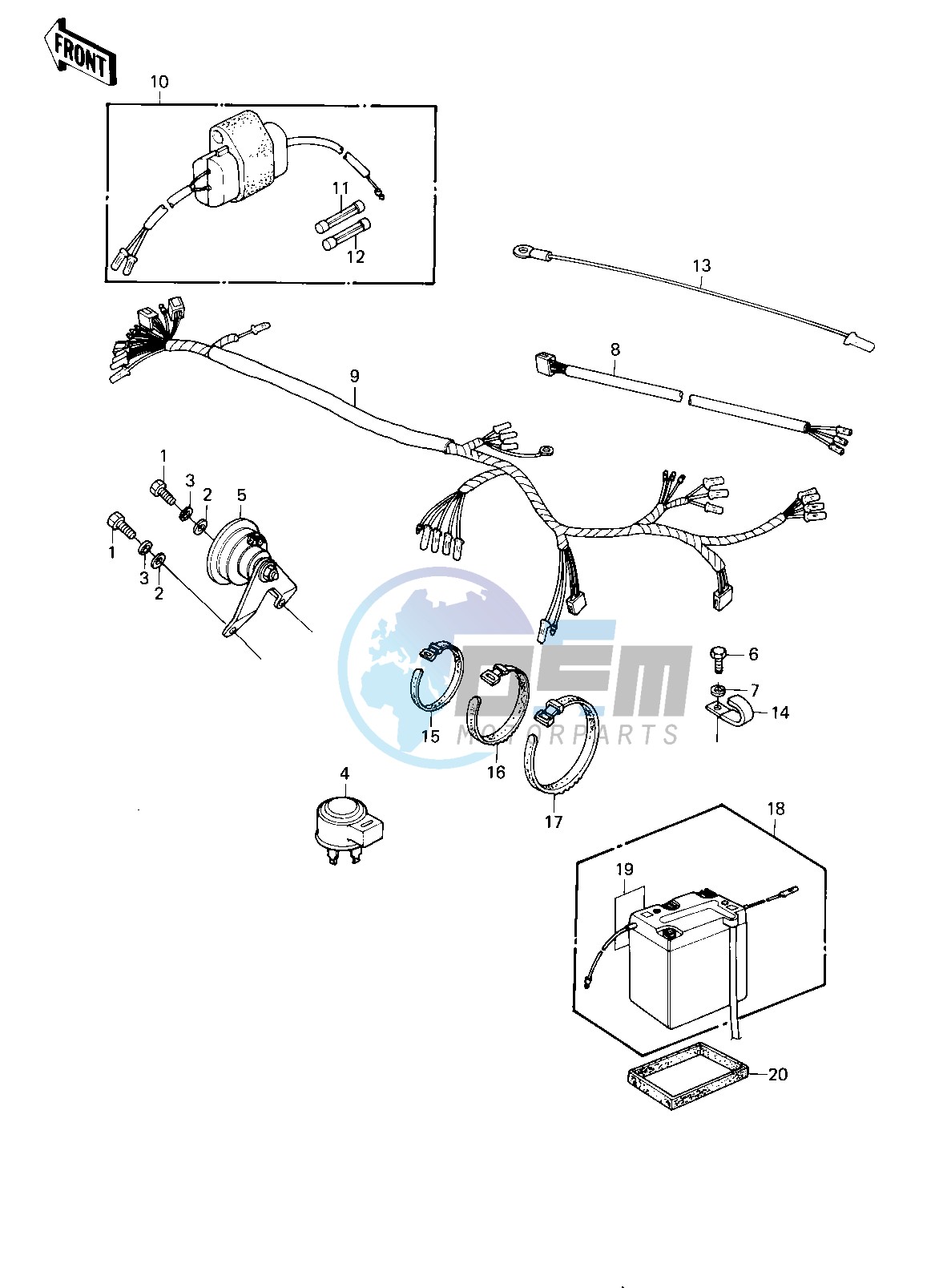 CHASSIS ELECTRICAL EQUIPMENT -- 80-81 KE175-D2_D3- -