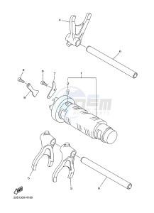 XJ6NA 600 XJ6-N (NAKED, ABS) (36BD 36BE) drawing SHIFT CAM & FORK