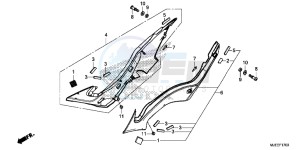 CB650FAH 2ED - (2ED) drawing SIDE COVER