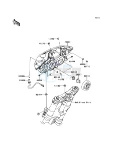 Z1000 ABS ZR1000EDFA FR XX (EU ME A(FRICA) drawing Headlight(s)