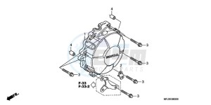 CBR600RR9 Europe Direct - (ED / MME SPC) drawing GENERATOR COVER