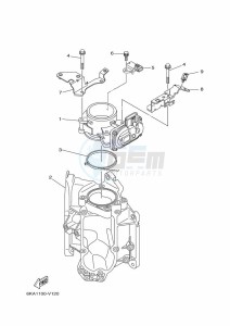 F250DET drawing THROTTLE-BODY