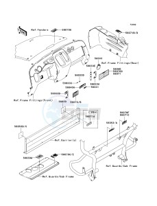 KAF 400 C [MULE 610 4X4 HARDWOODS GREEN HD] (C6F-C9F) C7F drawing LABELS