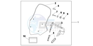 NC700XC drawing KIT WINDSCREEN