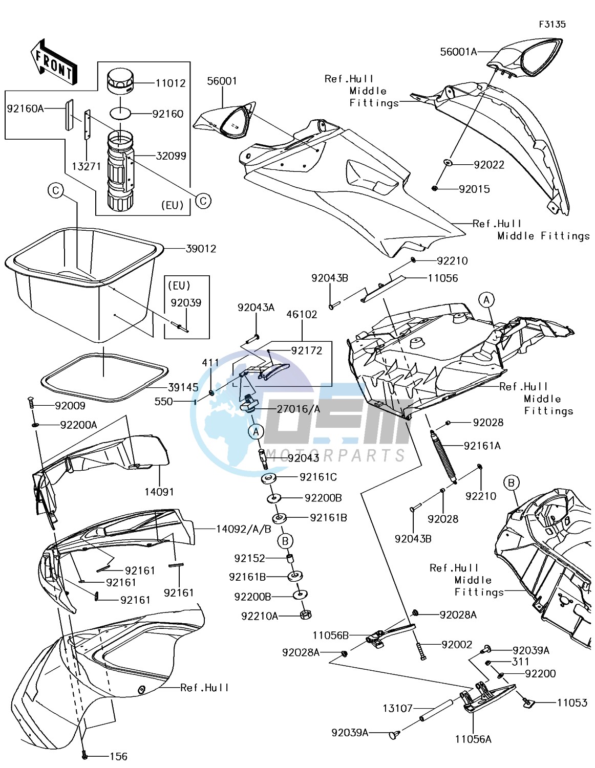 Hull Front Fittings