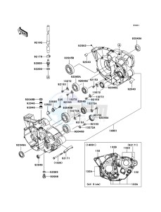 KX250F KX250YBF EU drawing Crankcase