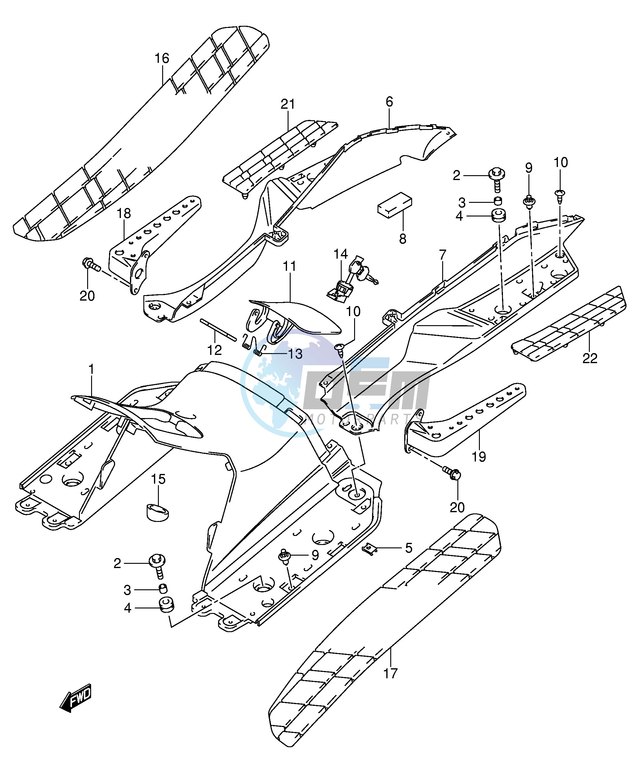 REAR LEG SHIELD (MODEL K1 K2)