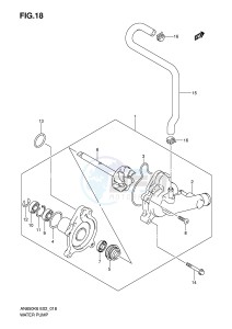 AN650 (E2) Burgman drawing WATER PUMP