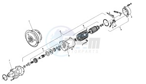 Tuareg Rally 50 drawing Starting motor - generator