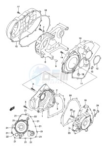 LT-A500X(Z) drawing CRANKCASE COVER