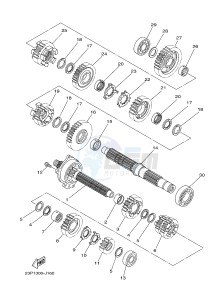 XT1200Z (2BS1 2BS2) drawing TRANSMISSION