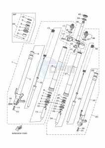 XSR900 MTM850 (BAED) drawing FRONT FORK