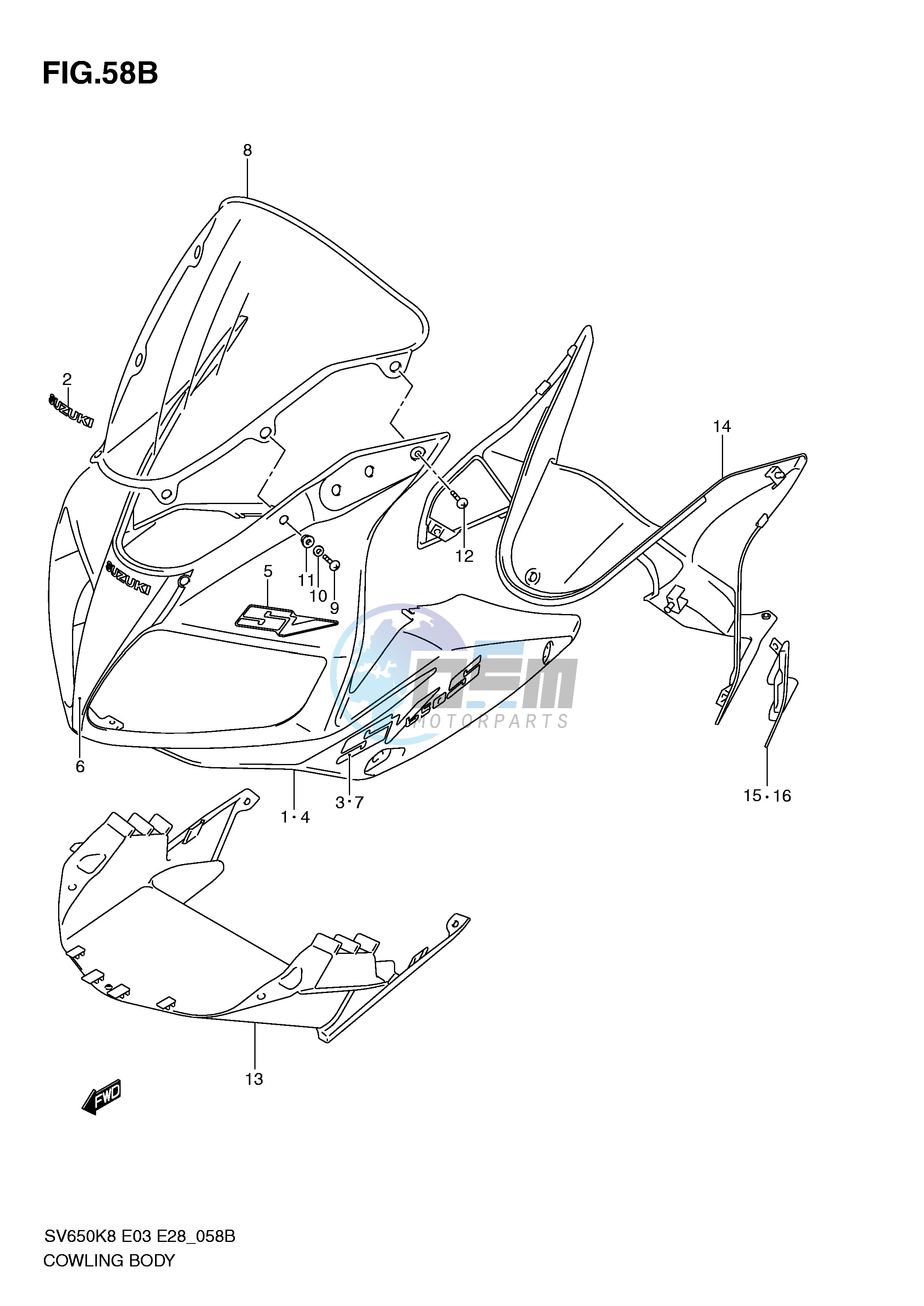 COWLING BODY (MODEL L0)