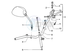 Zip 50 RST drawing Rear brake control