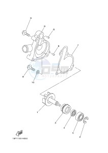 YFZ450R YFZ450RB (18PK 18PL) drawing WATER PUMP