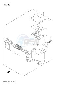 AN400 (E3-E28) Burgman drawing FRONT MASTER CYLINDER (AN400ZAL1 E33)