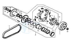 JET EURO X EU2 - 50 cc drawing DRIVEN PULLEY