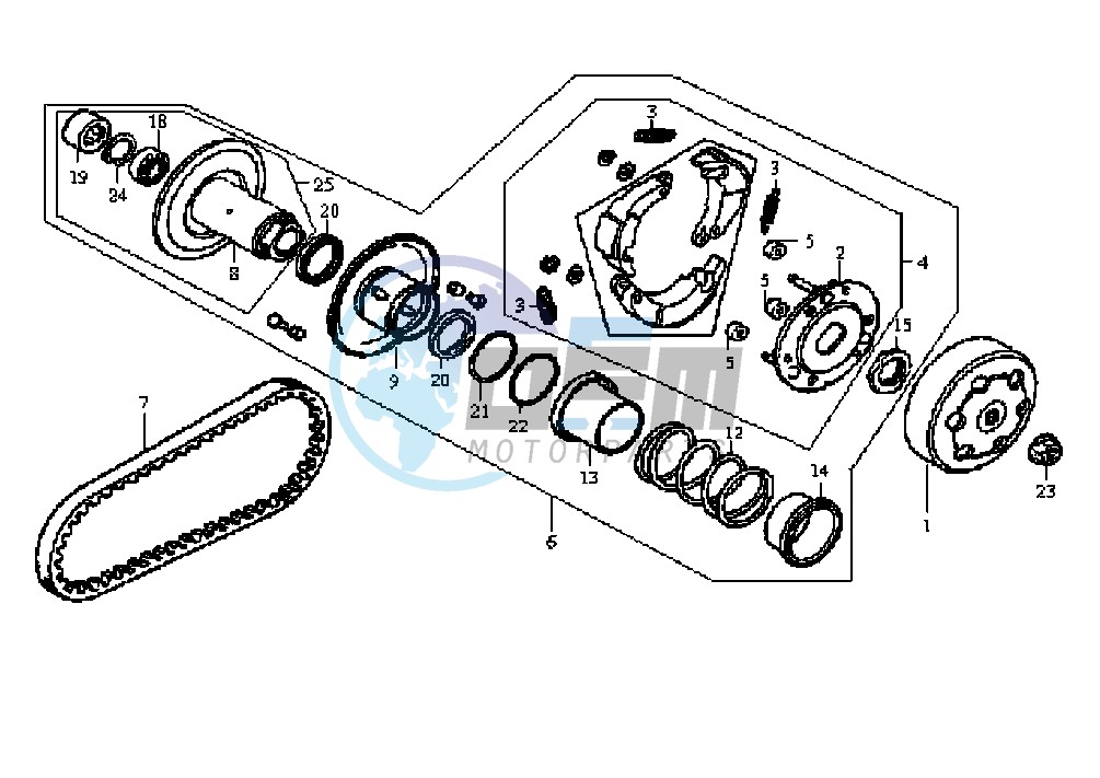 DRIVEN PULLEY