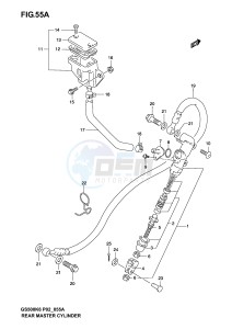 GS500 (P19) drawing REAR MASTER CYLINDER (MODEL K4 K5 K6)