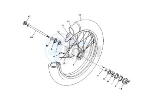 XVS DRAG STAR 250 drawing FRONT WHEEL