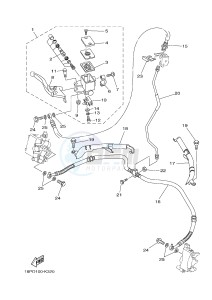 YFZ450R YFZ450RD (18PS 18PP) drawing FRONT MASTER CYLINDER