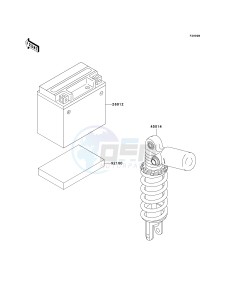 ZX 750 P [NINJA ZX-7R] (P5-P8) [NINJA ZX-7R] drawing OPTIONAL PARTS-- ZX-7RR BATTERY- -