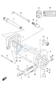 DF 25A drawing Clamp Bracket Non-Remote Control