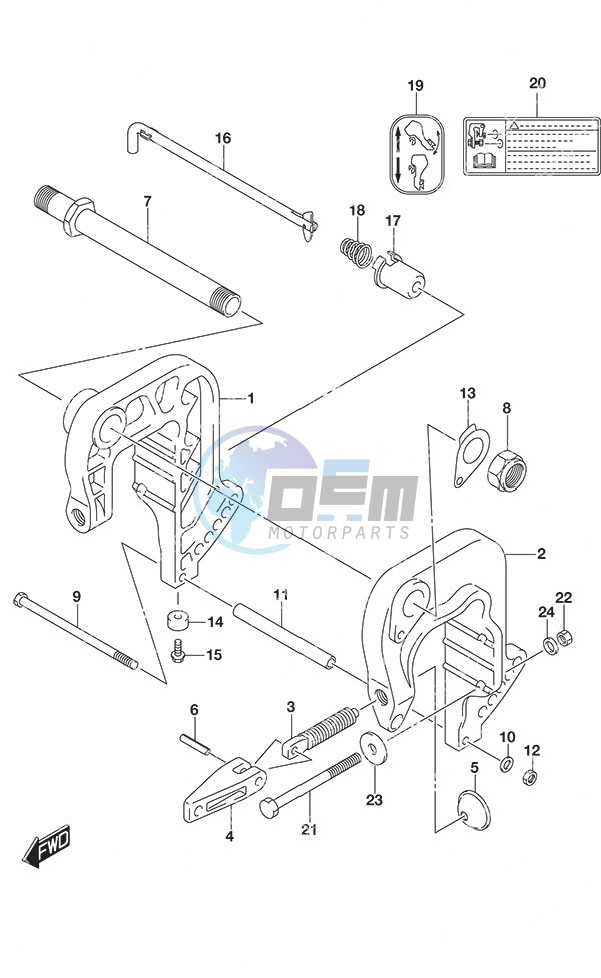 Clamp Bracket Non-Remote Control