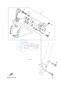 YZ85LW YZ85 (B0GB) drawing FRONT BRAKE CALIPER