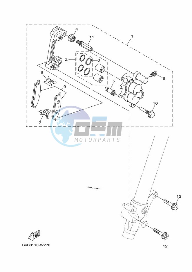 FRONT BRAKE CALIPER