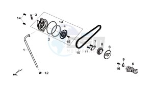 JOYMAX 125 I ABS drawing CYLINDER HEAD COVER / CAMSHAFT CHAIN