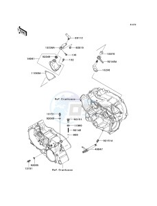 KVF 360 A [PRAIRIE 360 4X4] (A6F-A9F) A9F drawing GEAR CHANGE MECHANISM