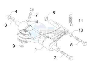 LXV 125 4T Navy (Euro 3) drawing Swinging arm