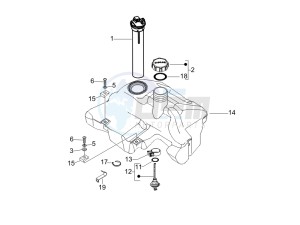 LX 150 4T USA drawing Fuel Tank