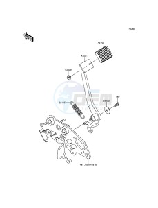 VULCAN S ABS EN650BGFA XX (EU ME A(FRICA) drawing Brake Pedal