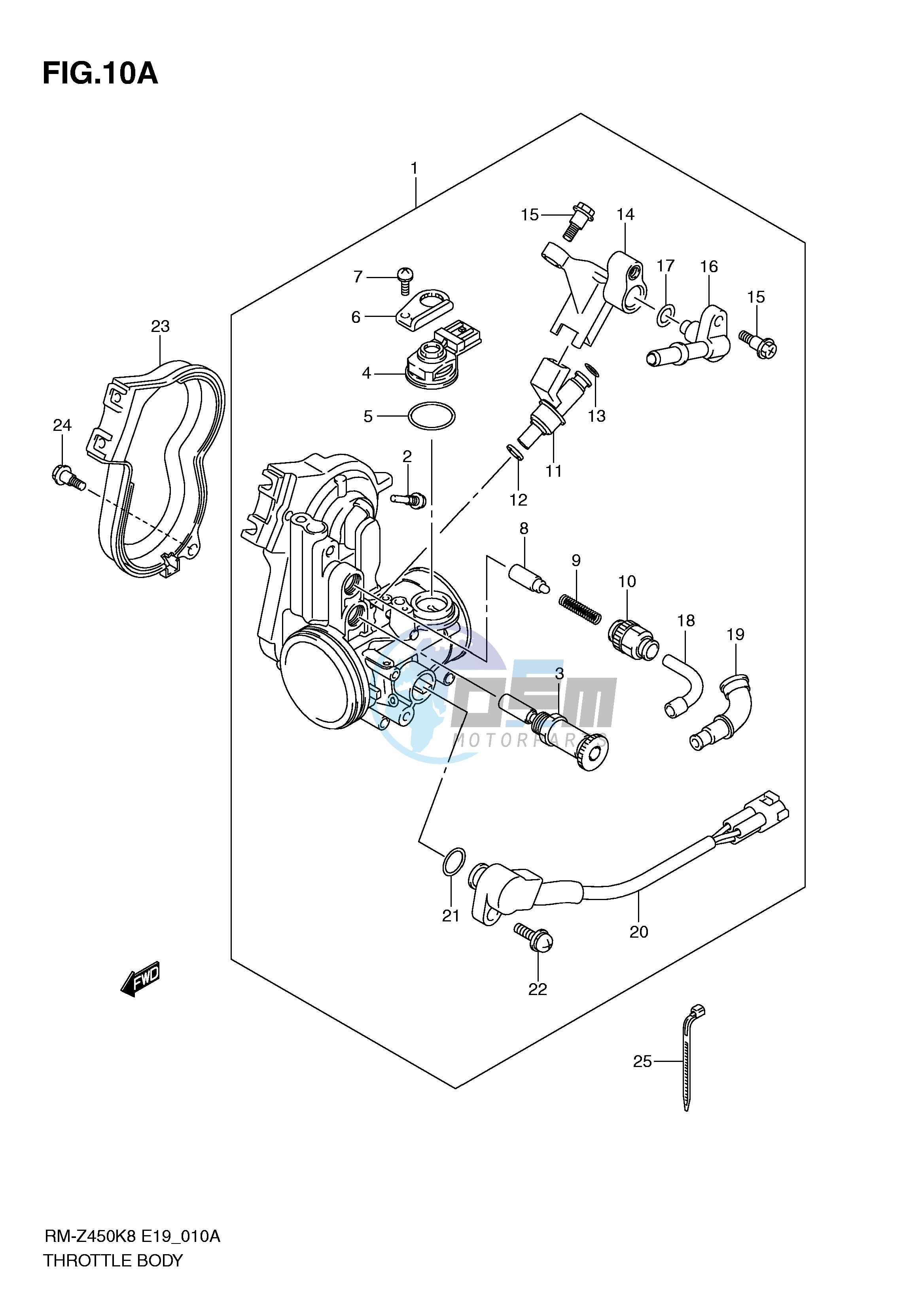 THROTTLE BODY (RM-Z450L1)