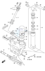 DF 250 drawing Trim Cylinder