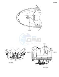 JET SKI SX-R JS1500AHF EU drawing Labels(EU)